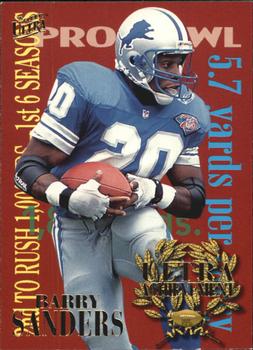 Barry Sanders Detroit Lions 1995 Ultra Fleer NFL Achievements #6